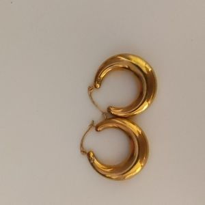 Gold Plated Hoops